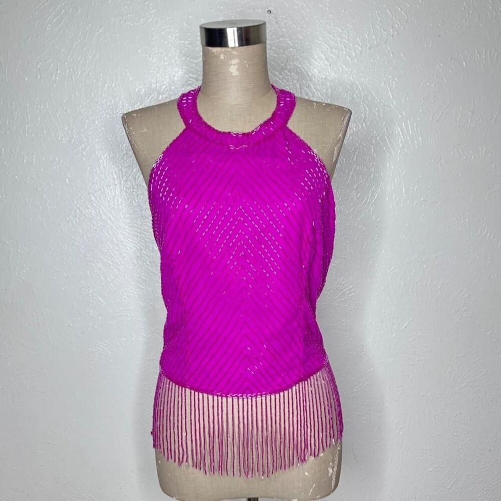 Cache Women's Pink and Purple Vest